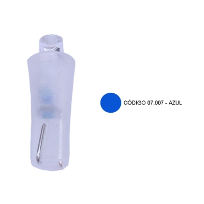 Lâmpada Led Azul - 2721 Pinguinho - Kit Com 5