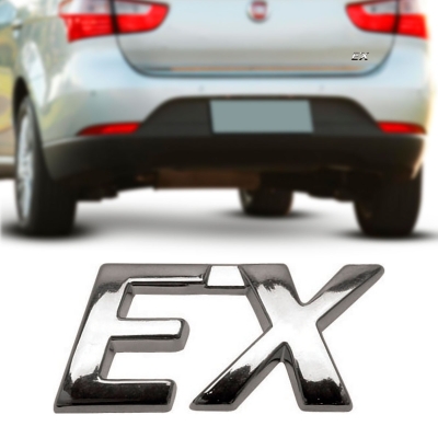 Emblema 'EX' - Fiat Palio EX / Siena EX 2000/2010 - Cromado