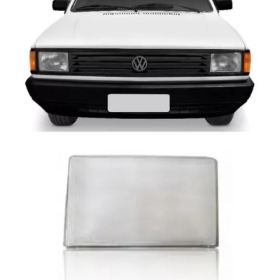 Lente Do Farol > Vw Gol, Saveiro 1987/1990 - Lado Esquerdo.