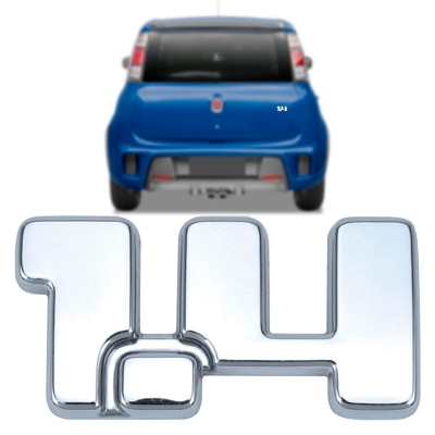 Emblema '1.4' - Fiat Uno 2011/2016 - Cromado