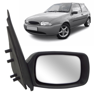 Retrovisor Externo - Ford Fiesta 1996/2005 - Duas Portas e Quatro Portas / Sem Controle / Direito (Carona)