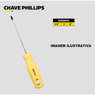 Chave Phillips - 1/4x8 Polegadas