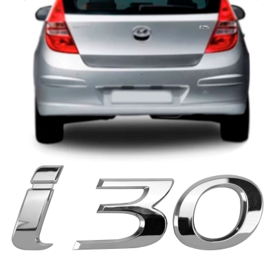 Emblema 'i30' - Hyundai i30 2009/2016 - Cromado