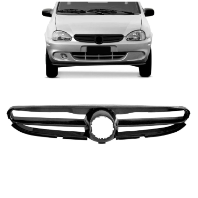 Grade Frontal Do Radiador Gm Corsa Classic 03/08 Preto