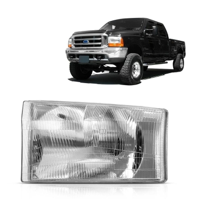 Farol (Modelo Cibie) | Ford F250/ F350/ F4000 1999/2008 - Lado Esquerdo