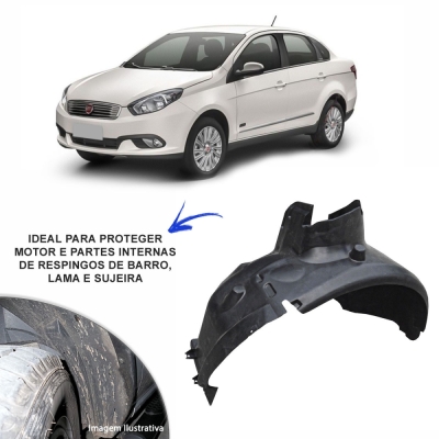 Parabarro - Fiat Grand Siena 2012/2018 - Dianteiro / Esquerdo