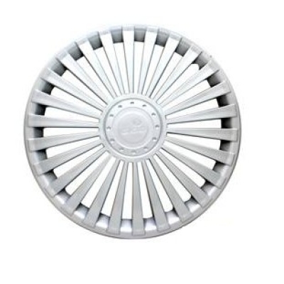 Calota Aro 14 Universal Grid Universal De Encaixe Modelo Europa Prata