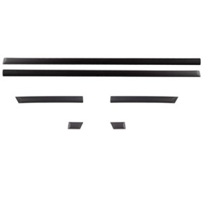 Friso Lateral VW Gol, Parati, Voyage, Saveiro CL / Preto Auto Colante, 2 Portas (Jogo Com 6 Peças) - 1987/1992