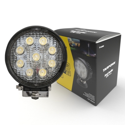 Farol Auxiliar (Led) Redondo | 27w | 9 Leds.