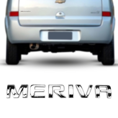 Emblema 'MERIVA' - Chevrolet Meriva 2008/2012 - Cromado