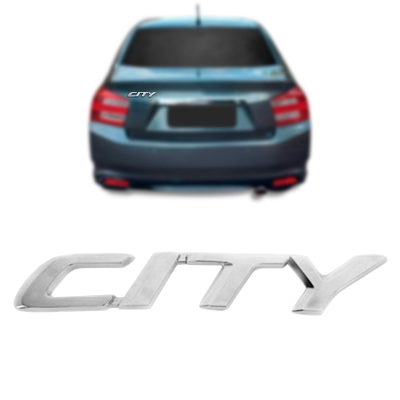 Emblema 'CITY' - Honda City 2009/2014 - Cromado