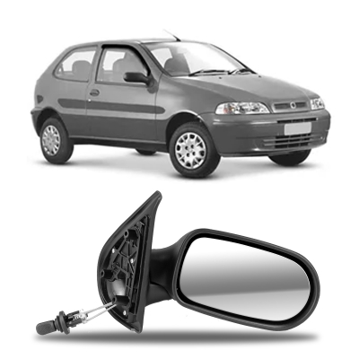 Retrovisor Externo - Fiat Palio Fire / Strada / Siena 2001/2003 - Palio Duas Portas / Com Controle / Direito (Carona)