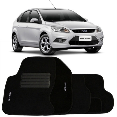 Tapete Personalizado Ford Focus 2009/2011 - Preto