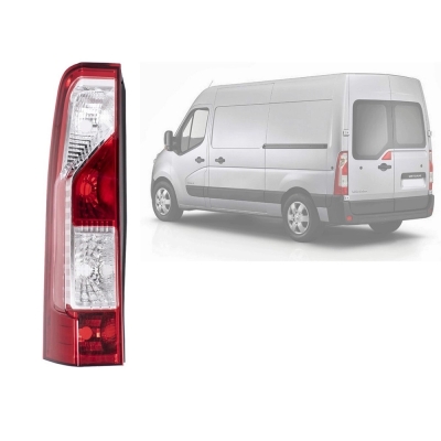 Lanterna Traseira - Renault Master 2012/2023 - Acrilica / Bicolor / Lado Esquerdo