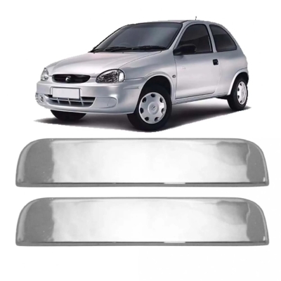 Capa Maçaneta Externa - Chevrolet Corsa 1994/2001 / Astra 1994/1998 - Cromado / 2 Portas