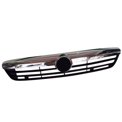 Grade Frontal Do Radiador - Fiat Grand Siena 2012/2016 - Preto / Modelo Original / Moldura Cromada