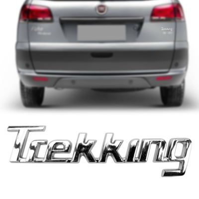 Emblema 'Trekking' - Fiat Palio Weekend / Strada 2008/2016 - Cromado