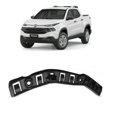 Fixador Para O Para-Choque Dianteiro Da Fiat Toro - Lado Direito - (Na Cor Preta).