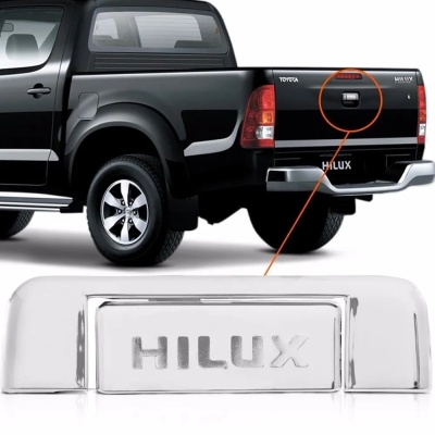 Capa Maçaneta Externa - Toyota Hilux 2005/2012 - Cromado / Tampa Traseira (Porta Malas)