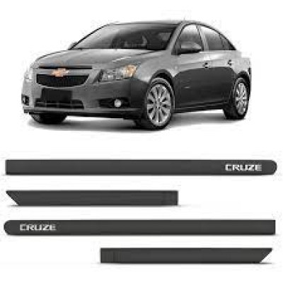 Friso Lateral GM Cruze 2013/2023 - Modelo Personalizado - Cinza Spectrus, Auto Colante - 4 Portas - (Jogo 4 Peças)