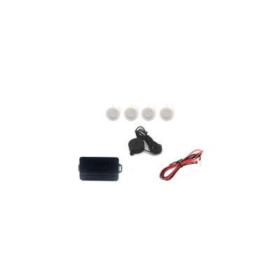 Sensor De Estacionamento Code 4 Pontas Branco (Sem Display Universal) - Kit.