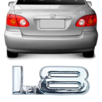 Emblema '1.8' - Toyota Corolla 1999/2002 - Cromado