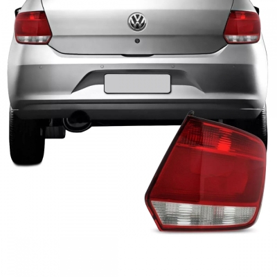 Lanterna Traseira Do Vw Gol G6 De 2012 Até 2016 - Modelo Cibié / Arteb - Acrílico Bicolor | Lado Direito.