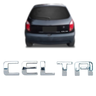 Emblema 'CELTA' - Chevrolet Celta 2006/2015 - Cromado