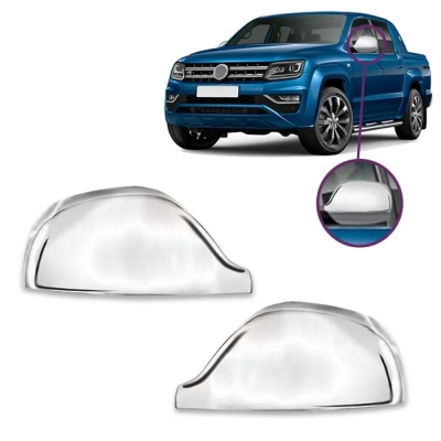 Capa Para Retrovisor - Volkswagen Amarok 2010/2020 - Cromado / Lado Esquerdo