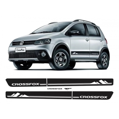 Faixa Decorativa Adesiva Vw Crossfox 2012 - Preto - (Jogo).