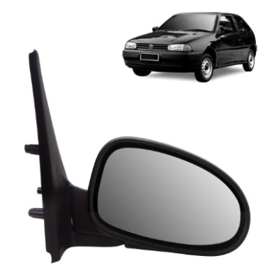 Espelho Retrovisor Externo Vw Gol 2 Portas 1995 A 1998 Fixo Lado Direito Convexo