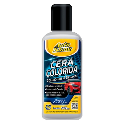 Cera Polidora Tira Riscos (Na Cor Do Carro) Colorshine [Prata] Frasco 140ml.