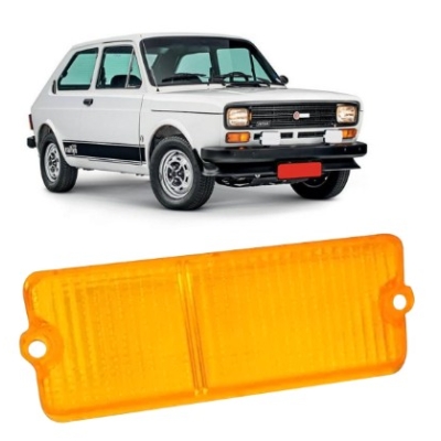 Lente Da Lanterna Dianteira Fiat 147 1976 A 1979 Inferior Âmbar Lado Direito