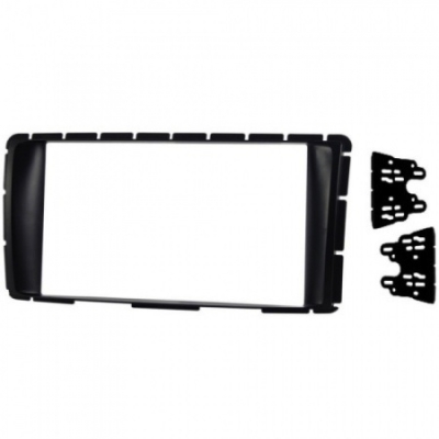 Moldura Para O Aparelho De Som/Dvd 2din - Toyota Hilux Srv Após 2012 - Preto - (Acompanha Suporte De Fixação Lateral).