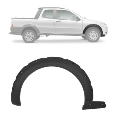 Moldura Do Paralama Dianteiro Fiat Strada Trekking 12/13 Lado Direito