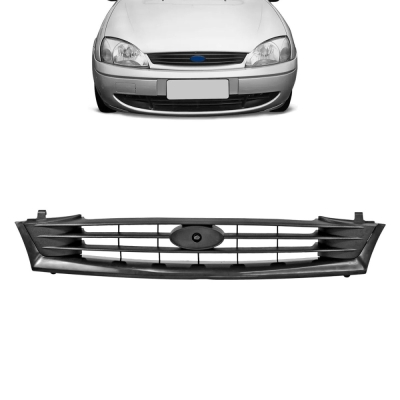 Grade Frontal Do Radiador - Ford Fiesta Street 2000/2006 - Preta / Modelo Original