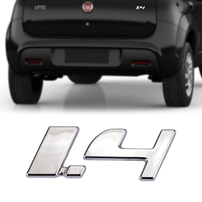 Emblema '1.4' - Família Fiat 2015/2021 - Cromado