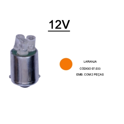 Lâmpada Led Laranja - 67 - Kit 2 Peças