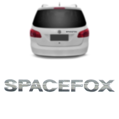 Emblema 'SPACEFOX' - Volkswagen Spacefox 2006/2021 - Cromado