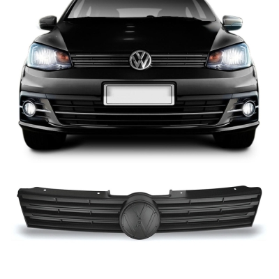 Grade Frontal Do Radiador - Volkswagen Gol / Voyage 2016/2019 (G7) - Preta / Modelo Original / Sem Friso