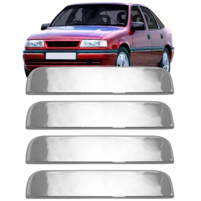 Capa Maçaneta Externa - Chevrolet Corsa 1994/2002 / Vectra 1993/1996 / Astra 1994/1998 / Omega 1992/1998 - Cromado / 4 Portas