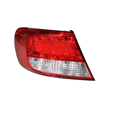 Lanterna Traseira Acrílica Re Cristal Bicolor | Vw Gol G5 2008/2014 - Lado Direito