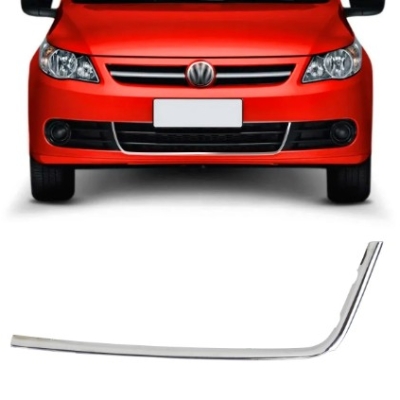 Aplique Grade Para-choque Inferior Vw Gol G5 2008 A 2012 Cromado