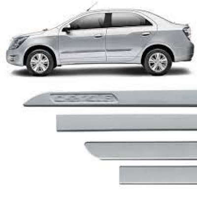 Friso Lateral GM Cobalt 2013/2023 - Modelo Personalizado - Prata Swtchblade, Auto Colante - 4 Portas - (Jogo 4 Peças)