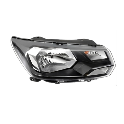 Farol - Volkswagen Gol / Voyage / Saveiro 2017/2022 (G7 e G8) - H4 / Máscara Negra / Foco Simples / Friso Preto / Lado Direito