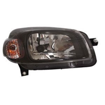 Farol H4 Máscara Negra | Fiat Novo Uno, Fiorino 2010/2014 - Lado Direito