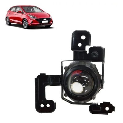Farol Milha Auxiliar Hb20 2023 A 2025 Carcaça Metal Suporte Projetor Lado Direito