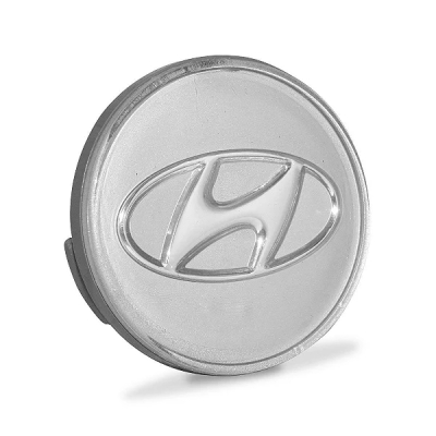 Calota Centro De Roda - Hyundai HB20 / HB20s / HB20x 2012/2019 - Prata / Logo Cromada / 58MM