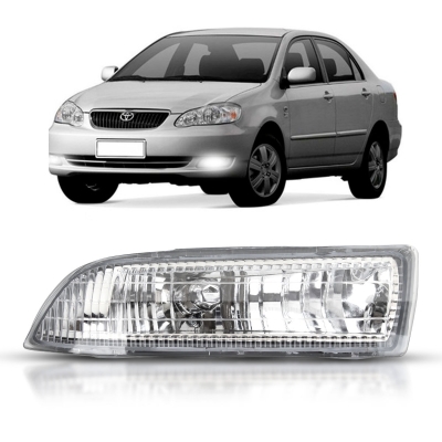 Farol Auxiliar Lente Lisa | Toyota Corolla, Filder 2003/2007 - Lado Esquerdo