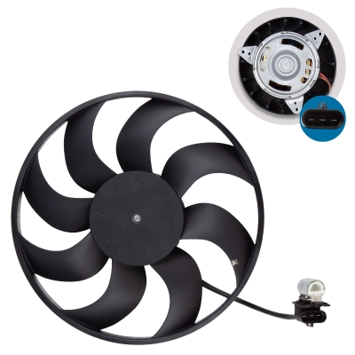 Eletroventilador - Chevrolet Onix / Prisma / Cobalt / Spin - 8 Pás / Com e Sem Ar Condicionado / Com Resistência